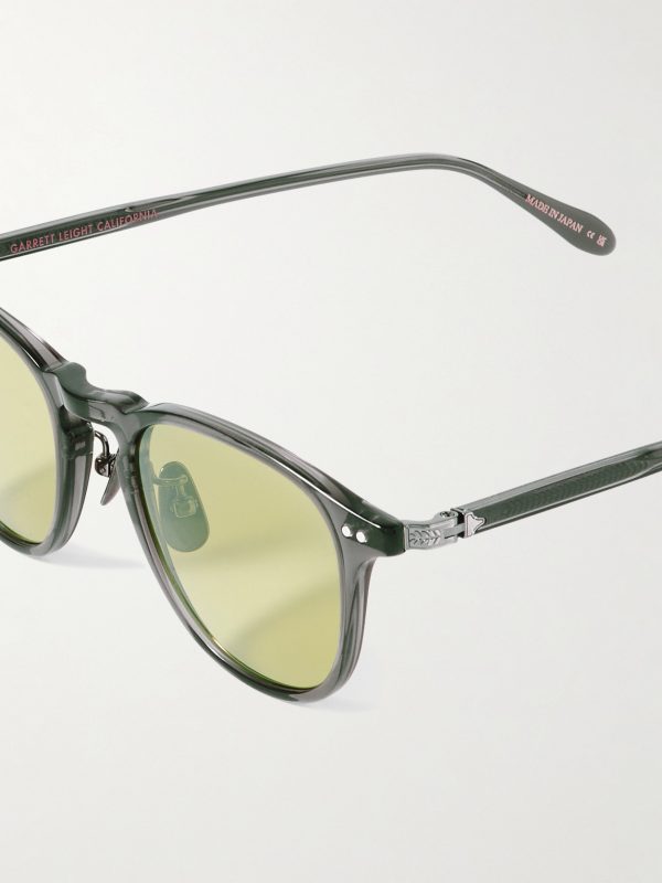 Hampton J Sun Round-Frame Acetate Sunglasses - CU Hampton J Sun Round-Frame Acetate Sunglasses - CU