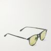 Hampton J Sun Round-Frame Acetate Sunglasses - FR Hampton J Sun Round-Frame Acetate Sunglasses - FR