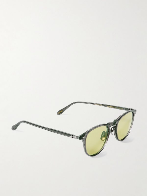 Hampton J Sun Round-Frame Acetate Sunglasses - FR Hampton J Sun Round-Frame Acetate Sunglasses - FR