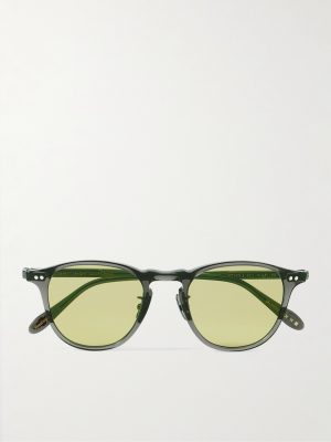 Hampton J Sun Round-Frame Acetate Sunglasses Hampton J Sun Round-Frame Acetate Sunglasses