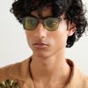 Hampton J Sun Round-Frame Acetate Sunglasses - OU Hampton J Sun Round-Frame Acetate Sunglasses - OU