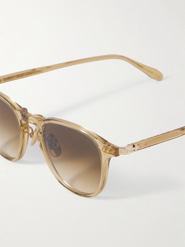 Hampton J Sun Round-Frame Acetate Sunglasses - CU Hampton J Sun Round-Frame Acetate Sunglasses - CU