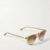 Hampton J Sun Round-Frame Acetate Sunglasses - FR Hampton J Sun Round-Frame Acetate Sunglasses - FR