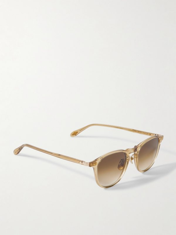 Hampton J Sun Round-Frame Acetate Sunglasses - FR Hampton J Sun Round-Frame Acetate Sunglasses - FR