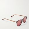 Kinney J Sun Round-Frame Tortoiseshell Acetate Sunglasses - FR Kinney J Sun Round-Frame Tortoiseshell Acetate Sunglasses - FR
