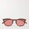 Kinney J Sun Round-Frame Tortoiseshell Acetate Sunglasses Kinney J Sun Round-Frame Tortoiseshell Acetate Sunglasses