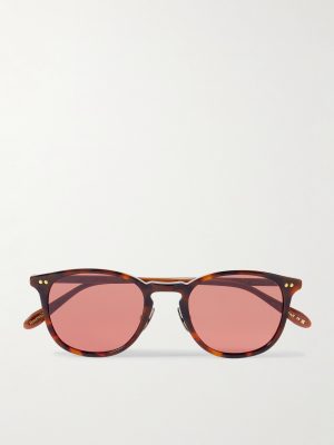 Kinney J Sun Round-Frame Tortoiseshell Acetate Sunglasses