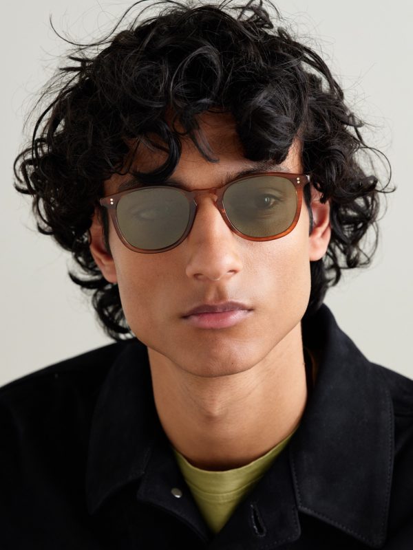 Kinney Round-Frame Acetate Polarised Sunglasses - OU Kinney Round-Frame Acetate Polarised Sunglasses - OU