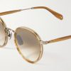 Wilson X Sun Round-Frame Acetate and Gold-Tone Sunglasses - CU