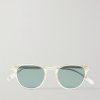 Hampton Round-Frame Acetate Polarised Sunglasses Hampton Round-Frame Acetate Polarised Sunglasses