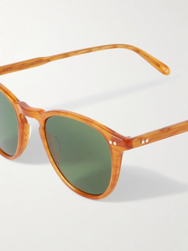 Hampton Round-Frame Acetate Sunglasses - CU Hampton Round-Frame Acetate Sunglasses - CU