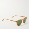 Hampton Round-Frame Acetate Sunglasses - FR Hampton Round-Frame Acetate Sunglasses - FR