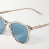 Kinney Round-Frame Acetate Sunglasses - CU