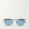 Kinney Round-Frame Acetate Sunglasses