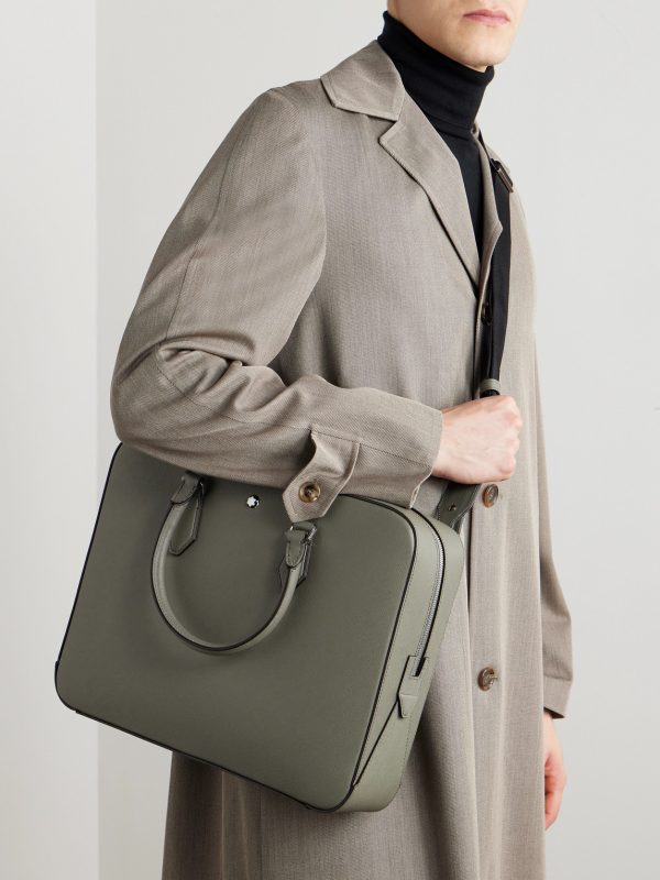 Sartorial Medium Cross-Grain Leather Briefcase - E2 Sartorial Medium Cross-Grain Leather Briefcase - E2