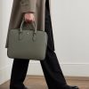 Sartorial Medium Cross-Grain Leather Briefcase - OU Sartorial Medium Cross-Grain Leather Briefcase - OU