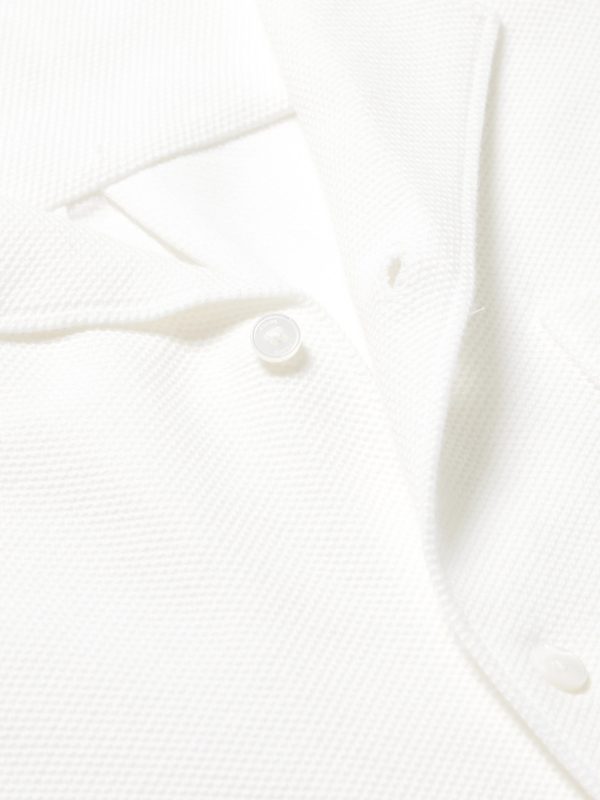 Camp-Collar Cotton-Piqué Shirt - CU Camp-Collar Cotton-Piqué Shirt - CU