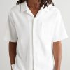 Camp-Collar Cotton-Piqué Shirt - FR Camp-Collar Cotton-Piqué Shirt - FR
