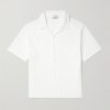 Camp-Collar Cotton-Piqué Shirt Camp-Collar Cotton-Piqué Shirt