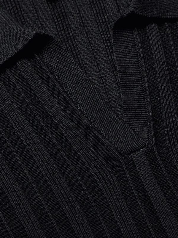 Striped Silk and Cotton-Blend Polo Shirt - CU