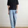 Striped Silk and Cotton-Blend Polo Shirt - OU