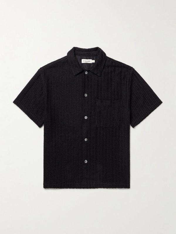 Striped Crocheted Shirt Striped Crocheted Shirt