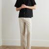 Striped Crocheted Shirt - OU Striped Crocheted Shirt - OU