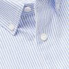 Button-Down Collar Striped Cotton Shirt - CU