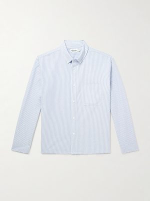 Button-Down Collar Striped Cotton Shirt Button-Down Collar Striped Cotton Shirt
