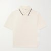 Striped Cotton-Piqué Polo Shirt