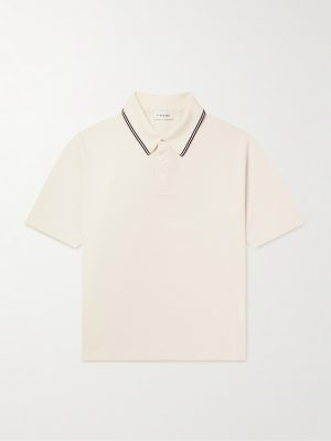 Striped Cotton-Piqué Polo Shirt Striped Cotton-Piqué Polo Shirt