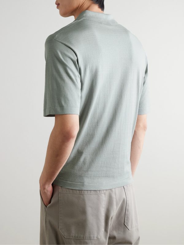 Cotton-Blend Polo Shirt - BK