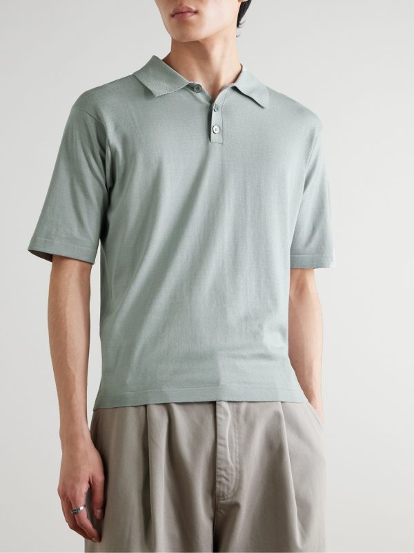 Cotton-Blend Polo Shirt - FR