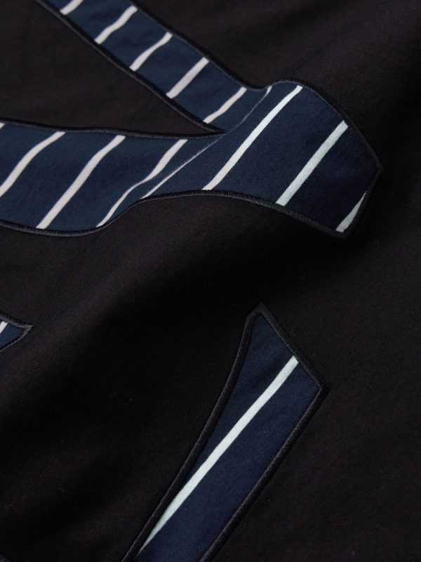 Logo-Appliquéd Striped Cotton-Jersey T-Shirt - E1 Logo-Appliquéd Striped Cotton-Jersey T-Shirt - E1