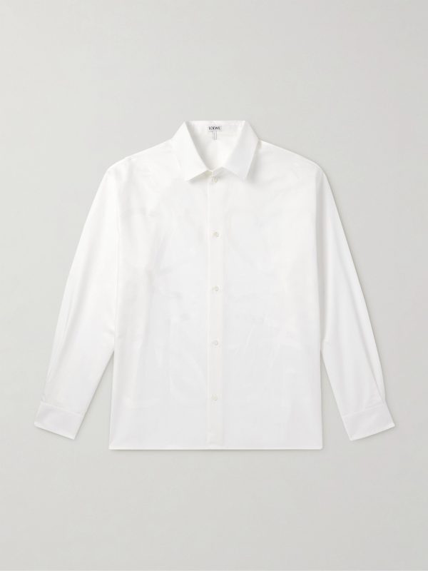 Anagram Logo-Jacquard Cotton-Twill Shirt Anagram Logo-Jacquard Cotton-Twill Shirt