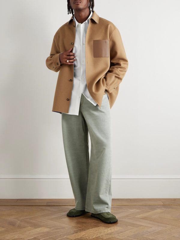 Anagram Logo-Jacquard Cotton-Twill Shirt - OU Anagram Logo-Jacquard Cotton-Twill Shirt - OU