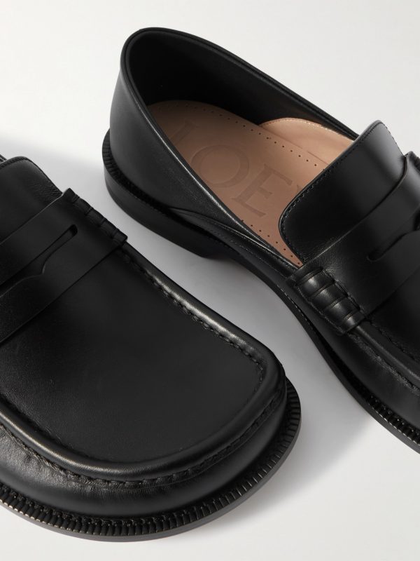 Campo Collapsible-Heel Leather Penny Loafers - CU