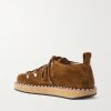 Rivet Studded Suede Shoes - BK Rivet Studded Suede Shoes - BK