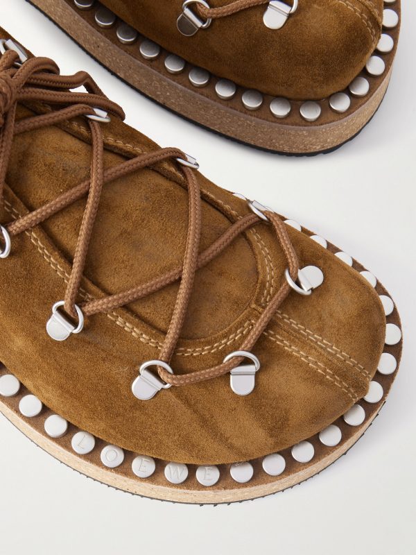 Rivet Studded Suede Shoes - CU Rivet Studded Suede Shoes - CU