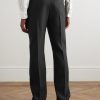 Straight-Leg Wool and Silk-Blend Tuxedo Trousers - BK