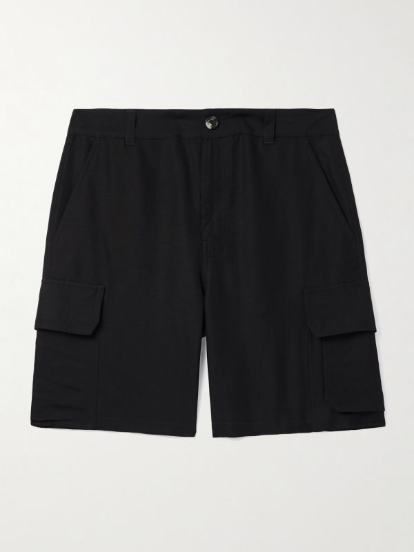 + Paula's Ibiza Straight-Leg Canvas Shorts + Paula's Ibiza Straight-Leg Canvas Shorts