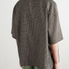 + Paula's Ibiza Convertible-Collar Checked Linen-Blend Shirt - BK