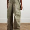 + Paula's Ibiza Barrel-Leg Cotton-Twill Trousers - BK