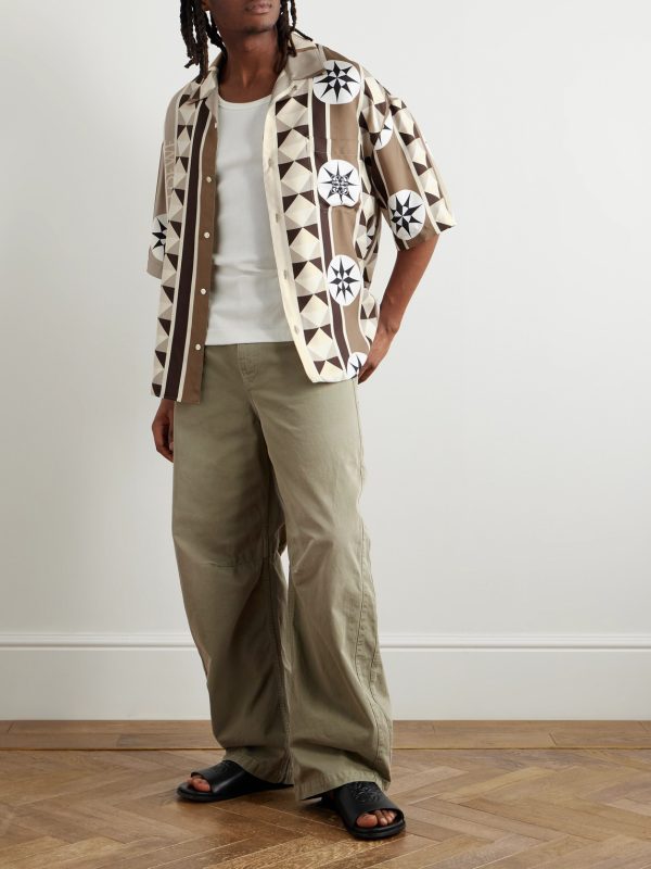 + Paula's Ibiza Barrel-Leg Cotton-Twill Trousers - OU
