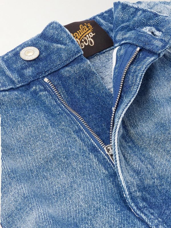 + Paula's Ibiza Straight-Leg Patchwork Distressed Jeans - E1