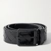 3.5cm Intrecciato Leather Belt 3.5cm Intrecciato Leather Belt