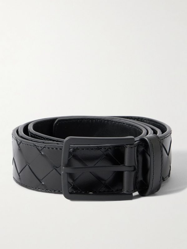 3.5cm Intrecciato Leather Belt 3.5cm Intrecciato Leather Belt