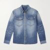 Button-Down Collar Denim Overshirt Button-Down Collar Denim Overshirt