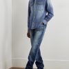 Button-Down Collar Denim Overshirt - OU Button-Down Collar Denim Overshirt - OU