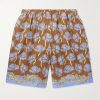 Straight-Leg Printed Silk-Twill Shorts Straight-Leg Printed Silk-Twill Shorts